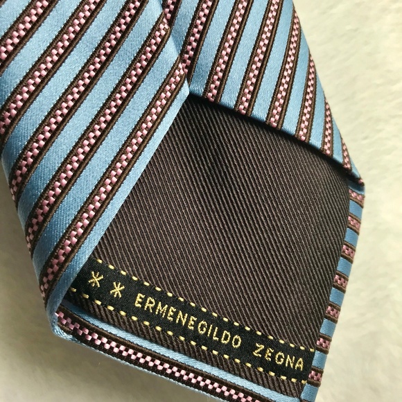 Ermenegildo Zegna Tie SOVEREIGN Blue pattern - Picture 1 of 6